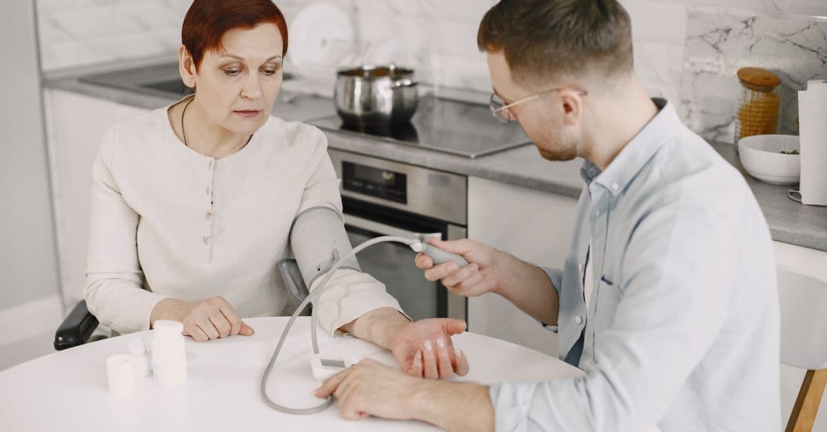 Blood pressure check during a family medicine visit