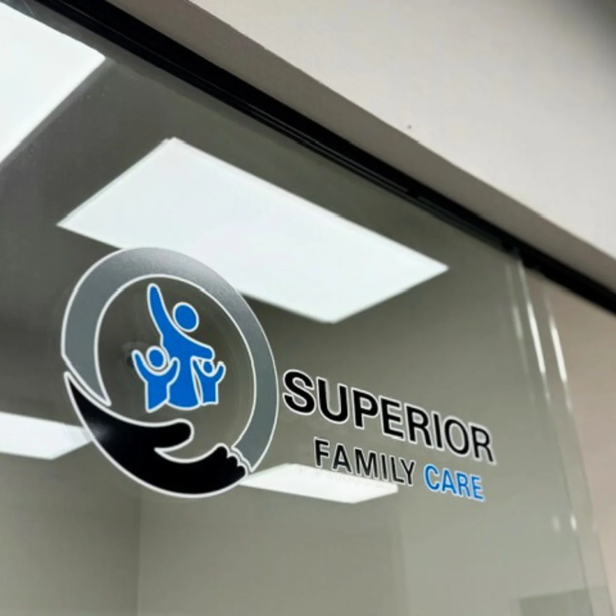Superior Family Care welcoming check-in window